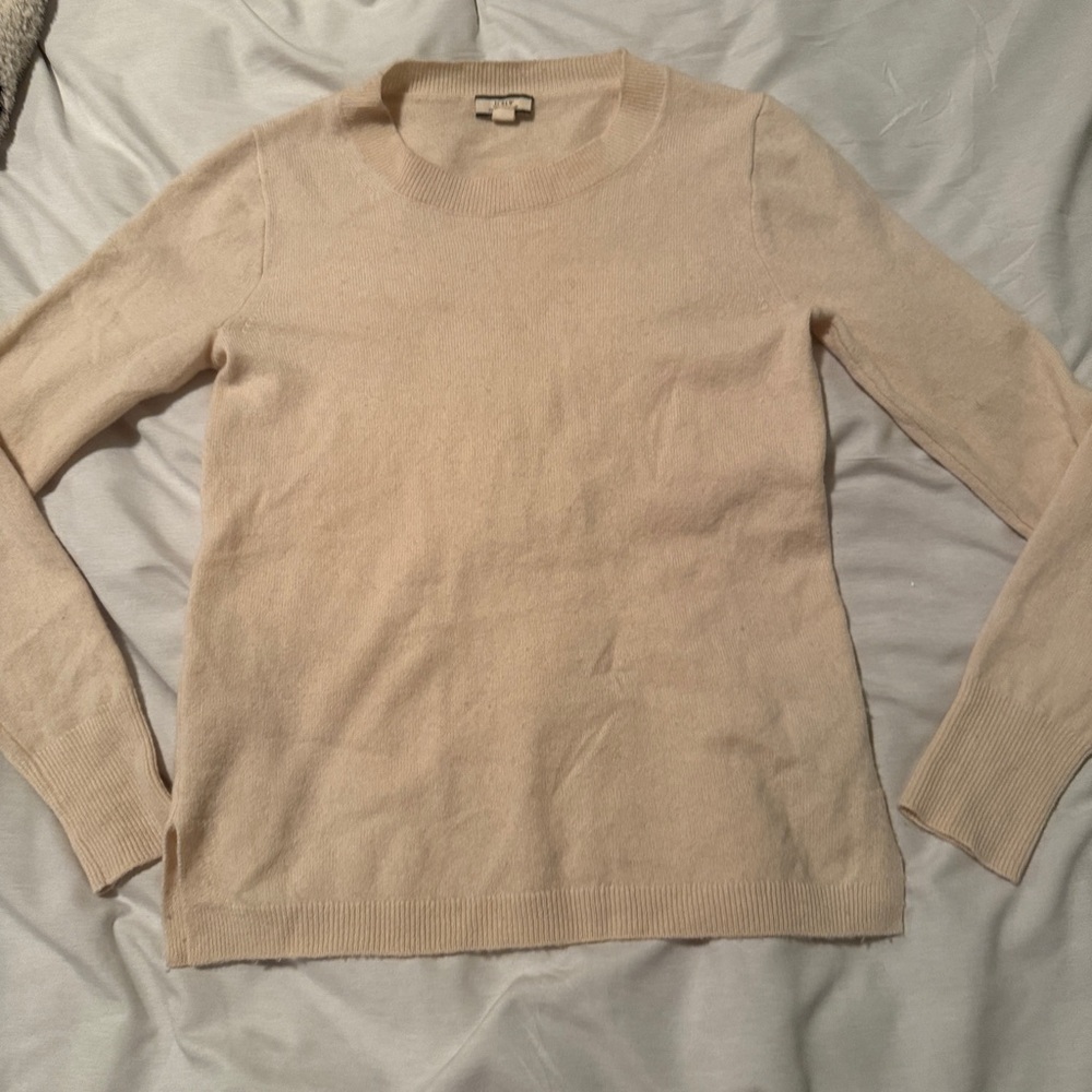 J. Crew Cashmere Cream Sweater